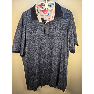 Au Noir Men's Polo Size 1x Short Sleeves Blue Pre-Owned